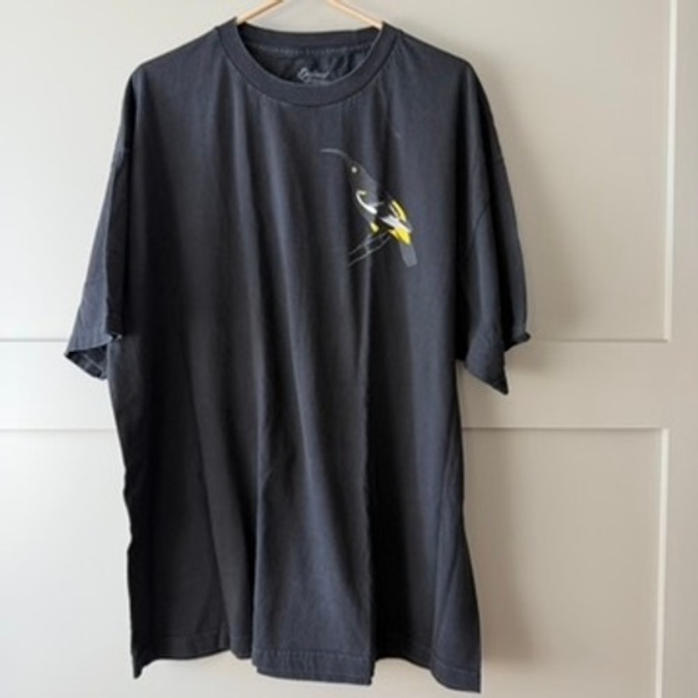 Defend Hawaii T-Shirt Mens‎ XXL Black Indigenous Bird Graphic Short Sleeve Tee